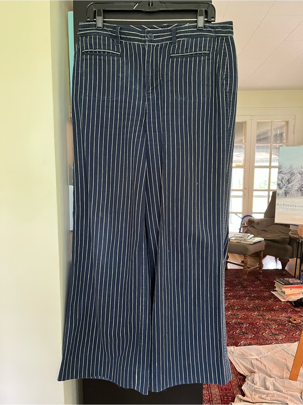 Ralph Lauren Navy Pinstripe Trousers